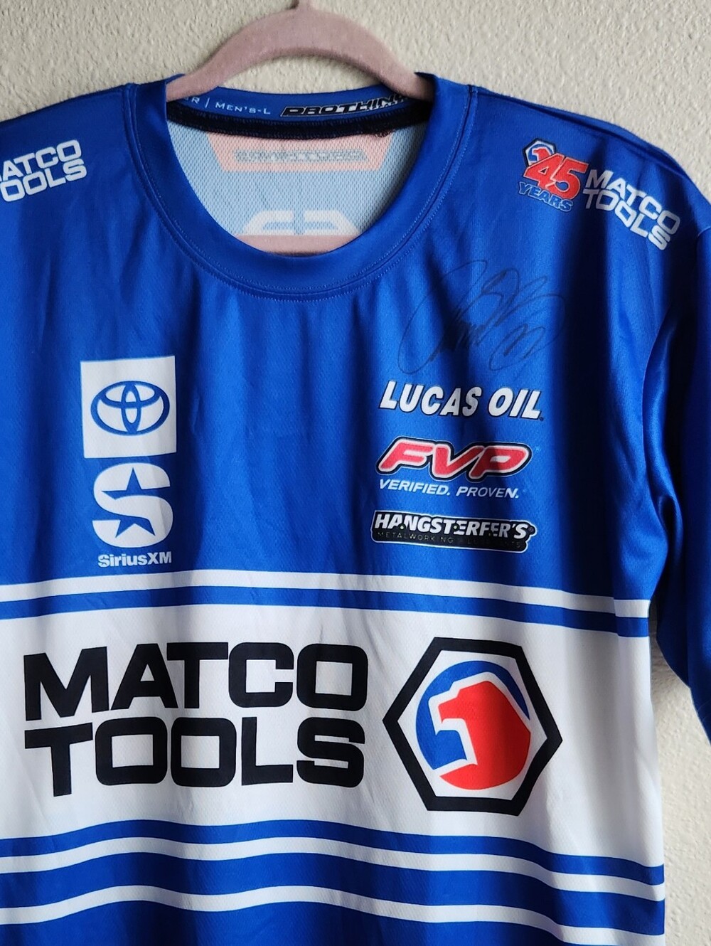 Matco Tools Racing Jersey, Signed By Antron Brown. Men, Large